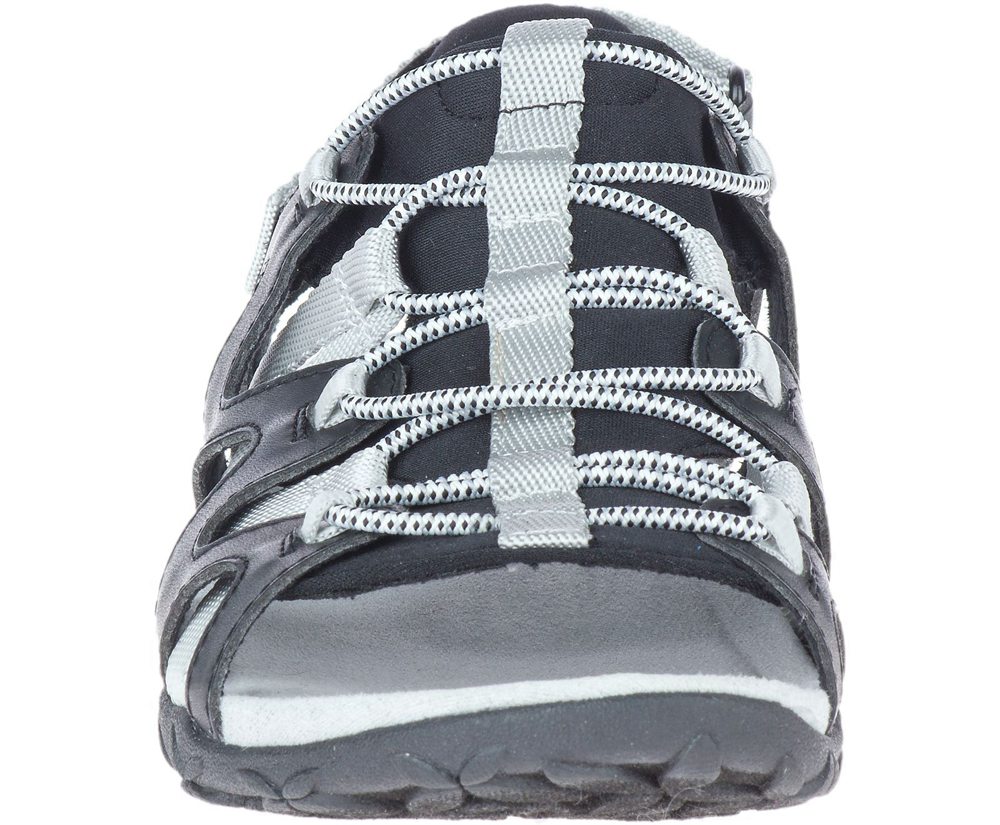 Sandalias Mujer - Merrell Terran Cage Backstrap - Blancas/Negras - YCRN-40795